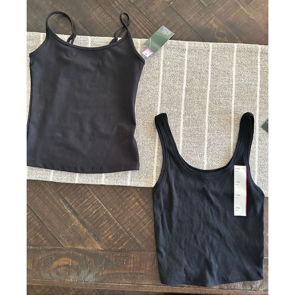 Wild Fable Black Size XXS Cami and Tank Bundle New